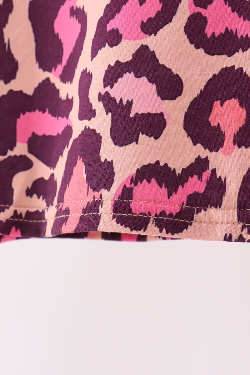 Leopard bamboo pajama set