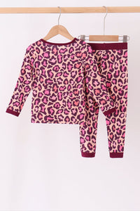 Leopard bamboo pajama set