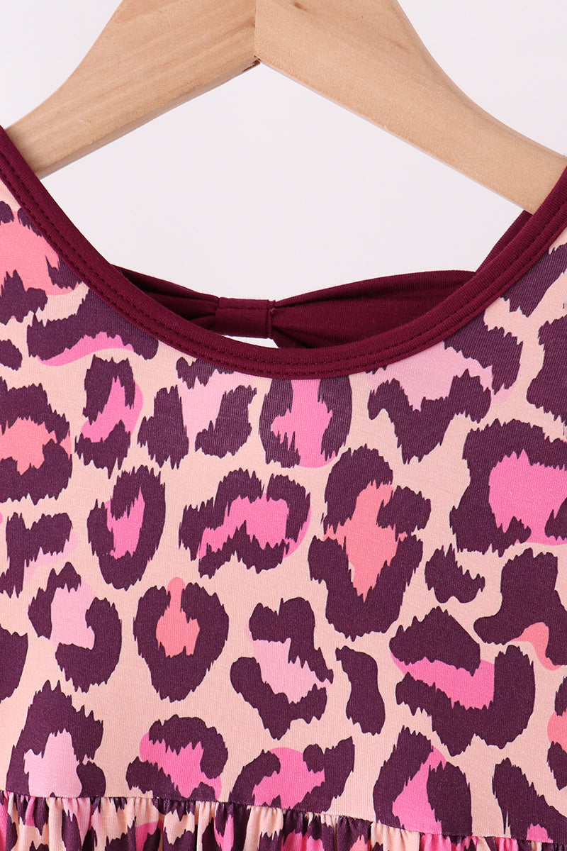 Leopard bamboo pants set