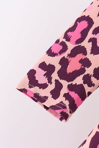 Leopard bamboo pants set