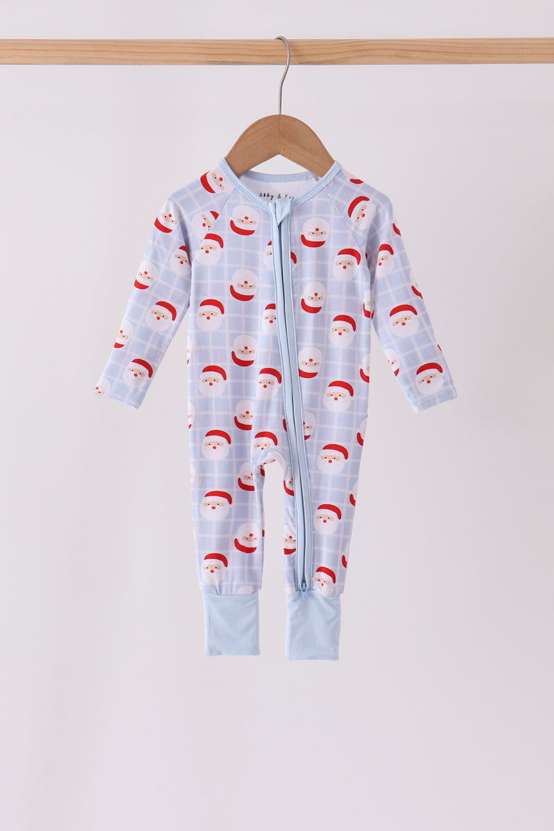 Santa Claus Zip Bamboo Romper
