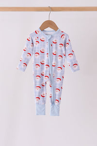 Santa Claus Zip Bamboo Romper
