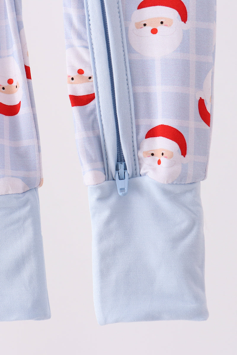 Santa Claus Zip Bamboo Romper