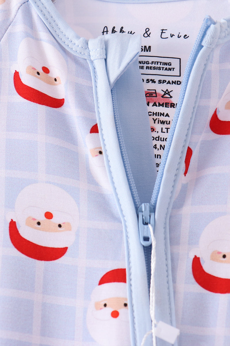 Santa Claus Zip Bamboo Romper