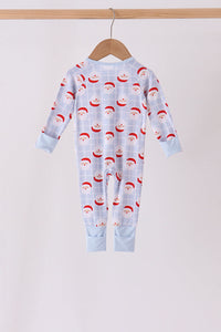 Santa Claus Zip Bamboo Romper