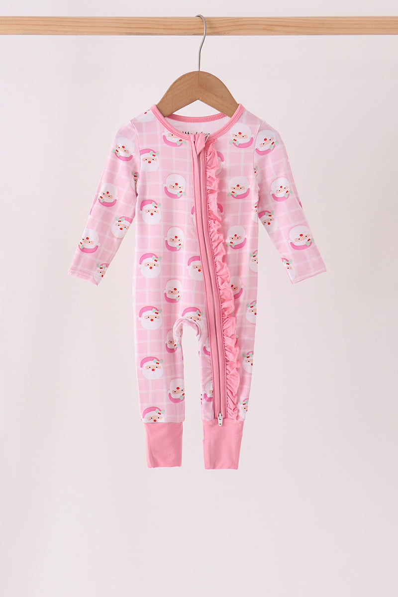 Santa Zip Bamboo Romper
