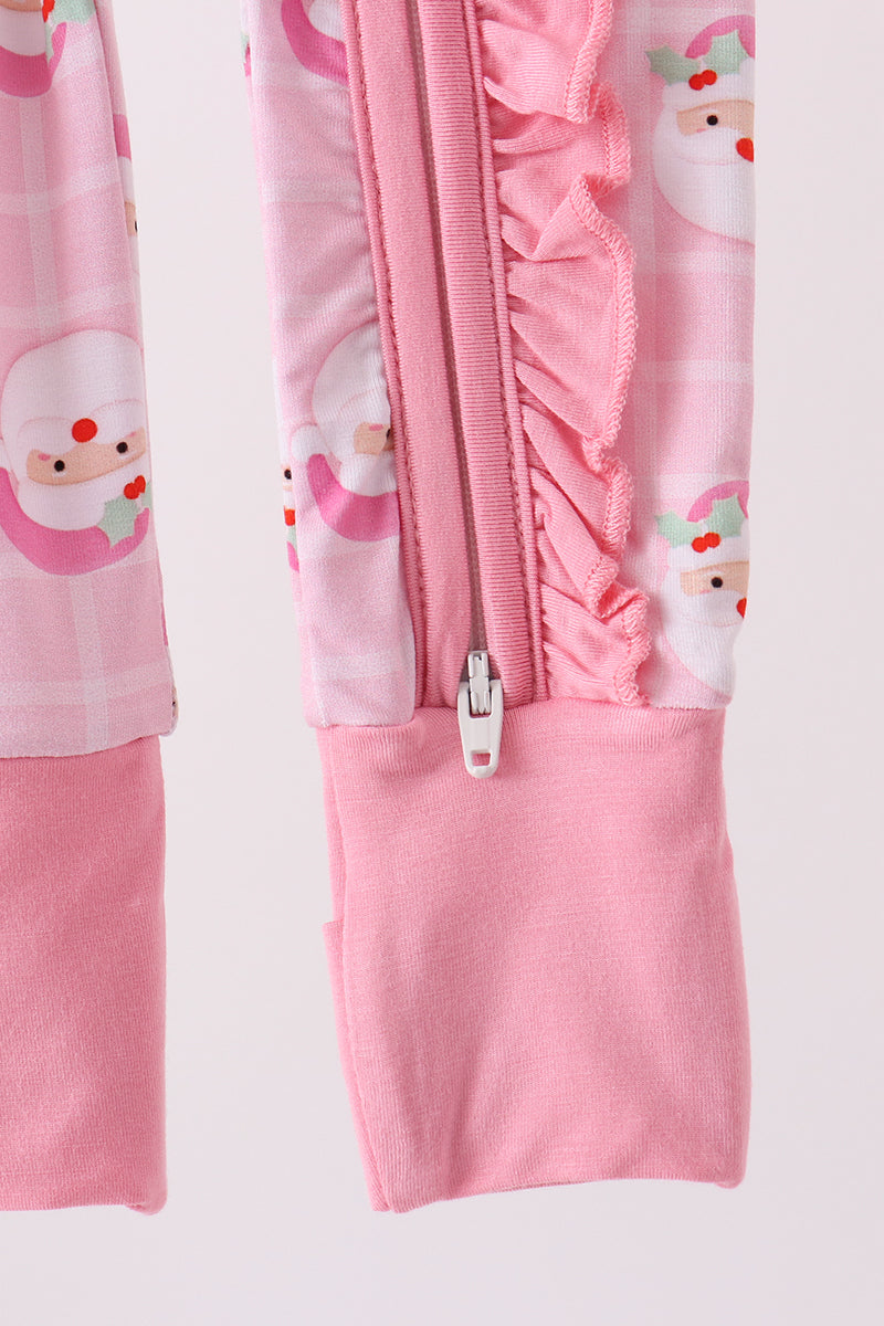 Santa Zip Bamboo Romper