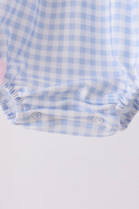 Ghost embroidery gingham bubble