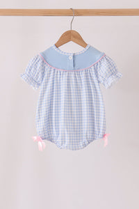 Ghost embroidery gingham bubble