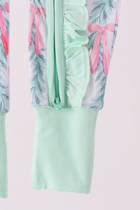 Christmas tree bamboo zipper romper