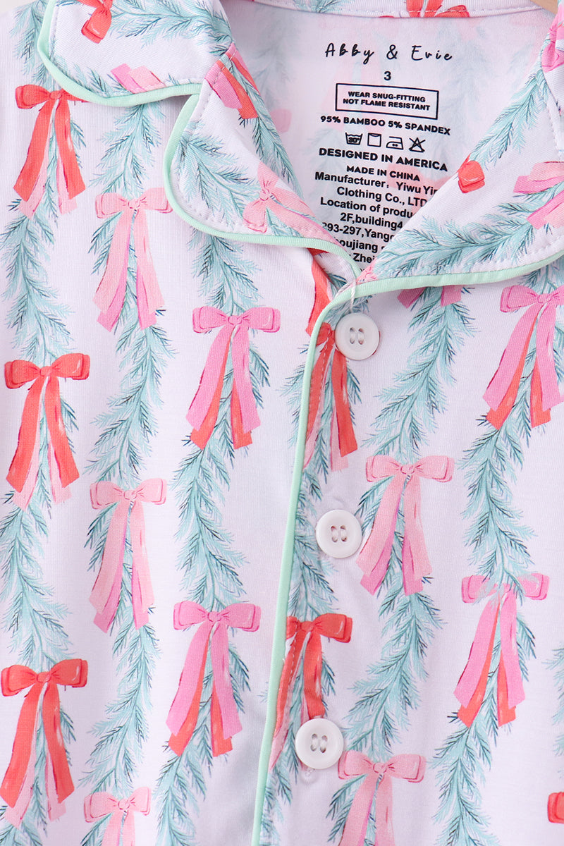 Christmas tree bamboo pajama set