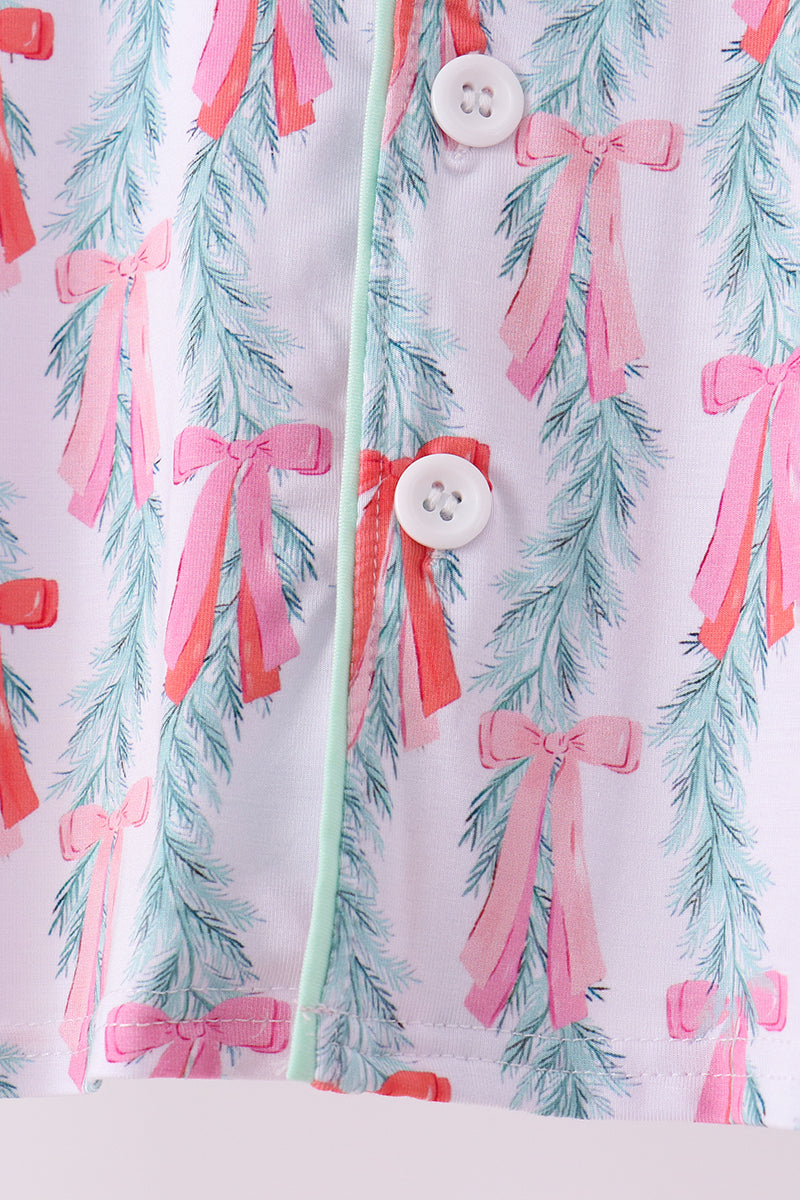 Christmas tree bamboo pajama set