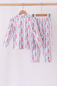 Christmas tree bamboo pajama set
