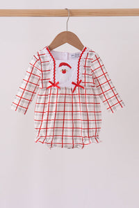 Santa Smocked Bow Bubble