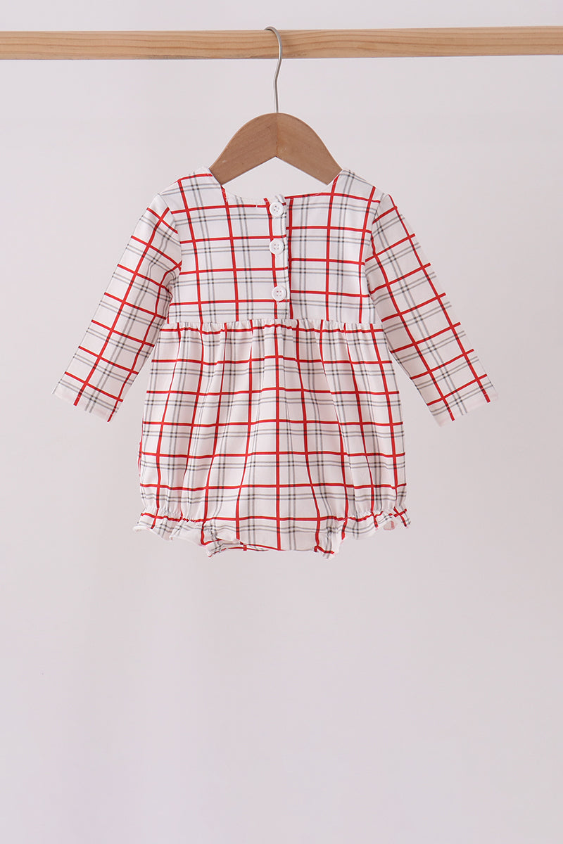 Santa Smocked Bow Bubble