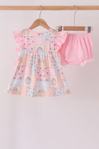 Pumpkin ruffle bloomer set