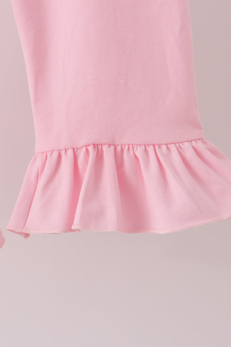 Pumpkin ruffle pants set
