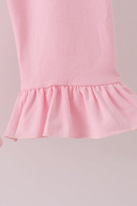 Pumpkin ruffle pants set