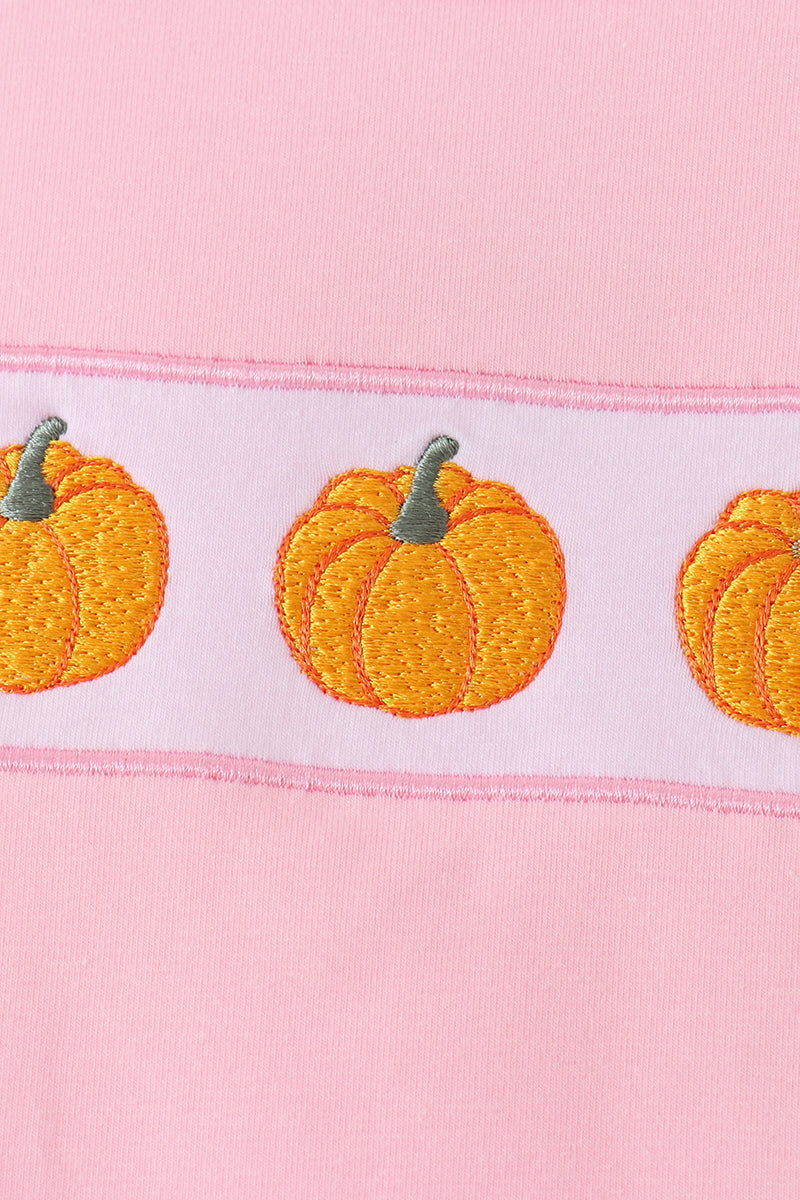 Pumpkin ruffle skorts set