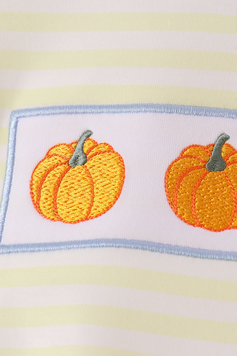 Pumpkin embroidery bubble