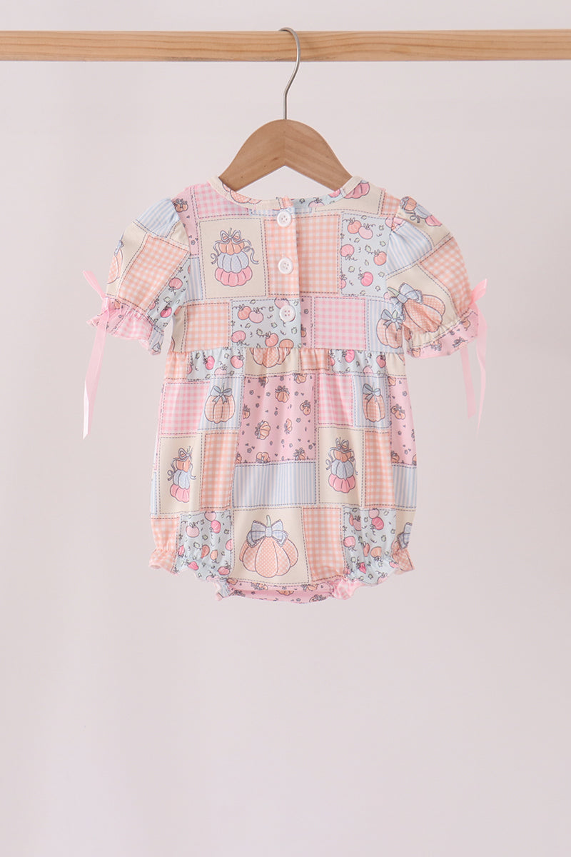 Pumpkin embroidery ruffle bubble