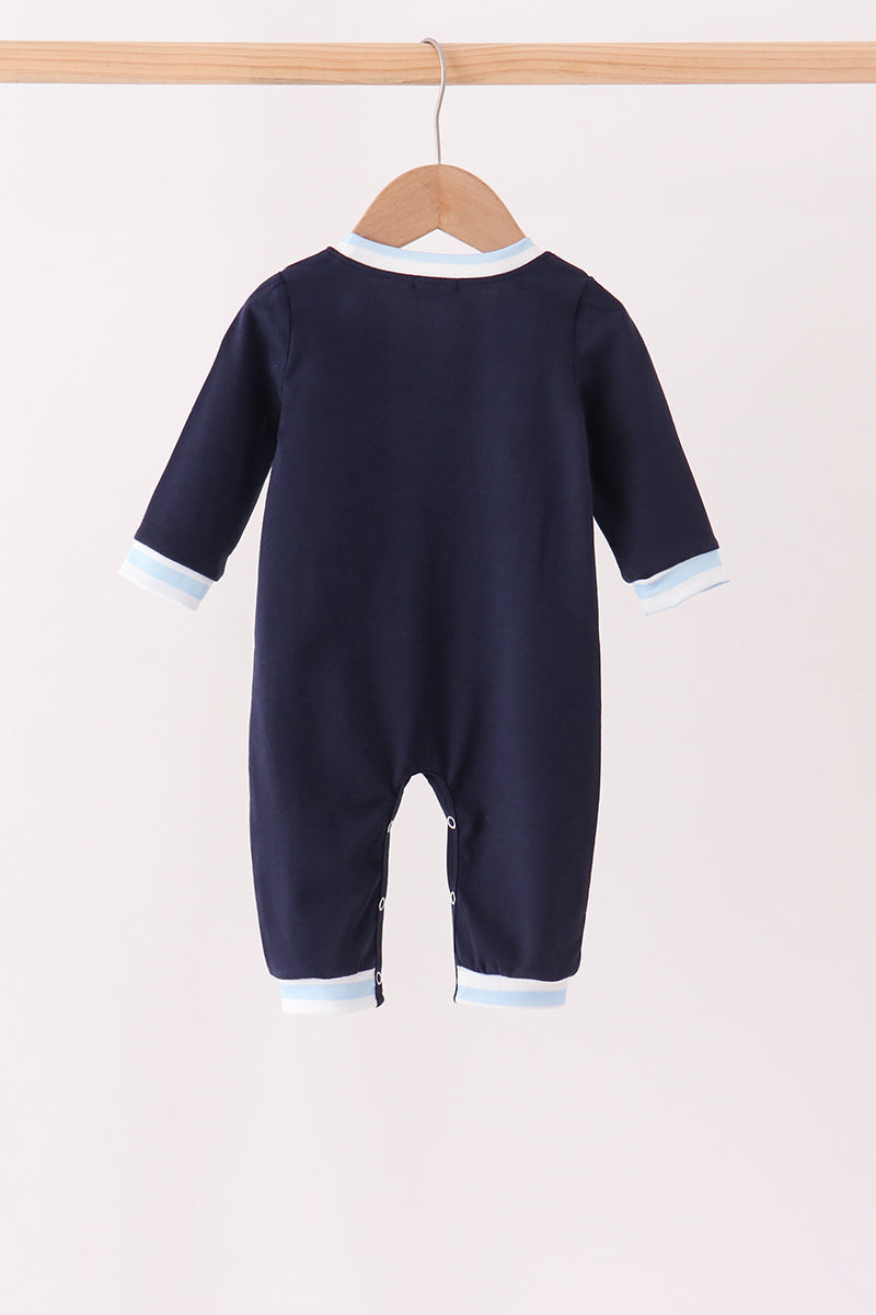 Airplane Embroidery Romper