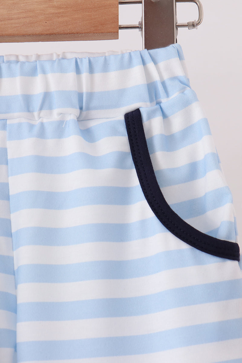 Airplane Embroidery Pants Set