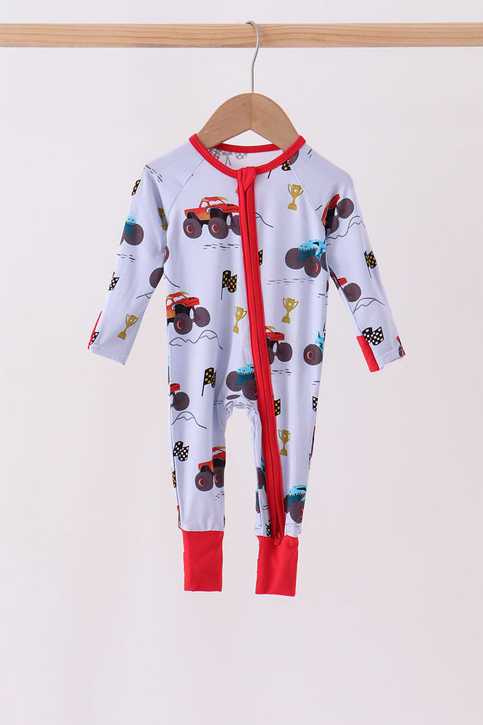 Racing Car Bamboo Romper
