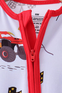 Racing Car Bamboo Romper