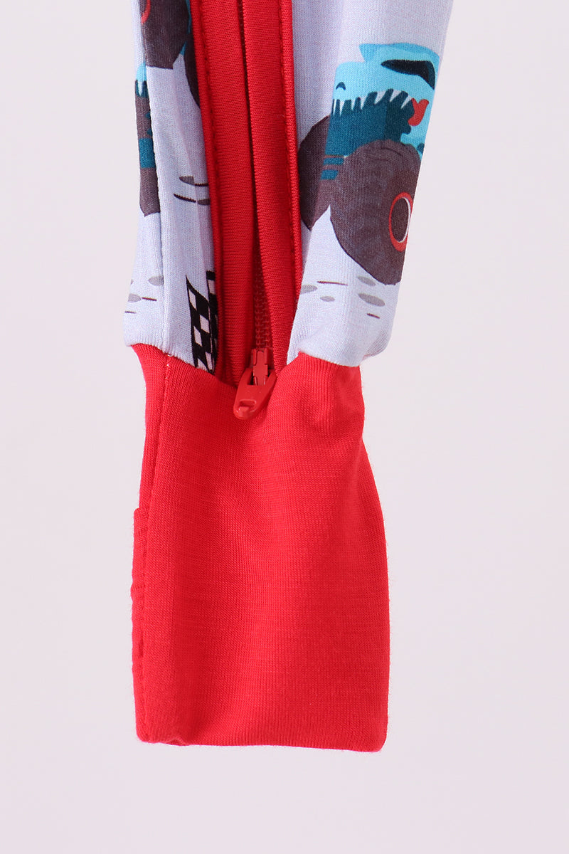 Racing Car Bamboo Romper