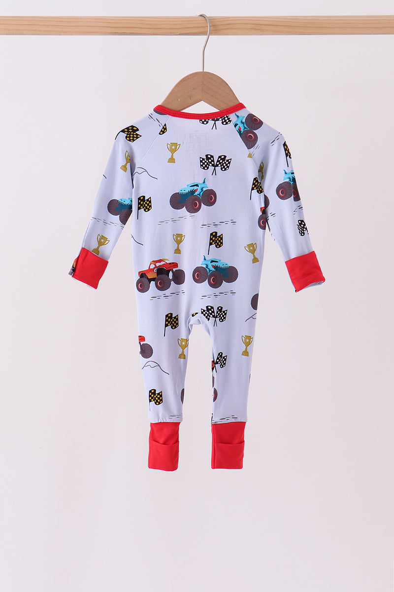 Racing Car Bamboo Romper