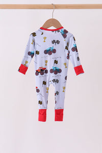 Racing Car Bamboo Romper