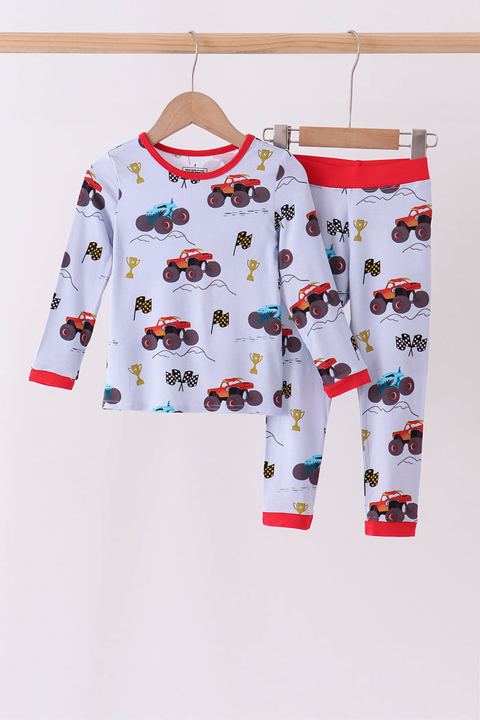 Racing Car Bamboo Pajama Set