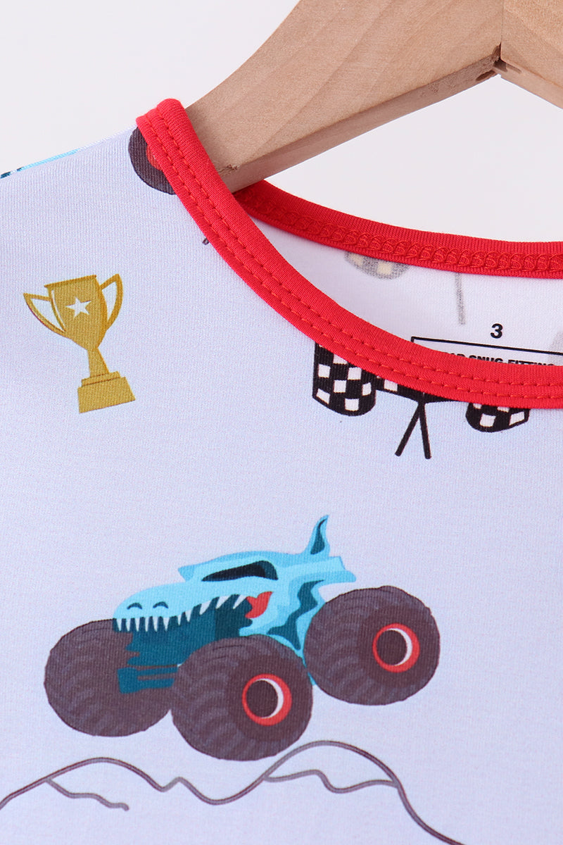 Racing Car Bamboo Pajama Set
