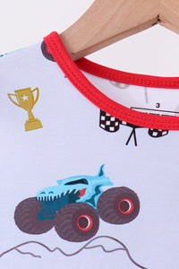 Racing Car Bamboo Pajama Set