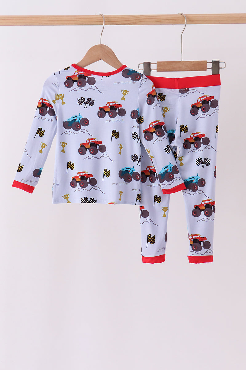 Racing Car Bamboo Pajama Set