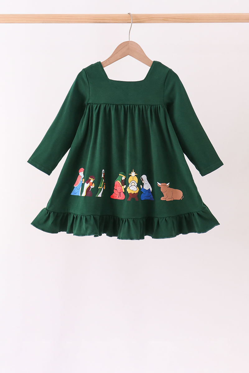 Nativity ruffle dress