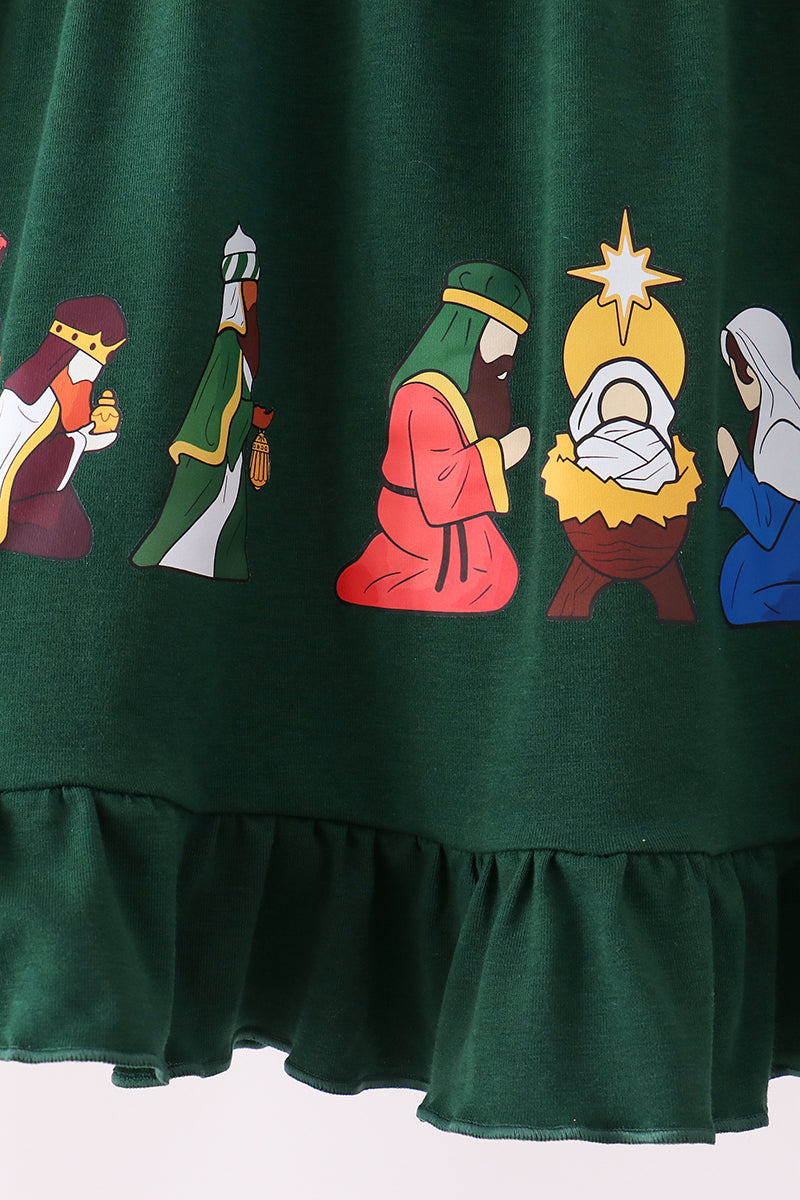 Nativity ruffle dress