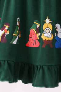 Nativity ruffle dress