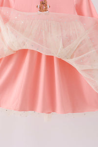 Gingerbread sequin tulle dress