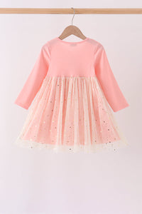 Gingerbread sequin tulle dress