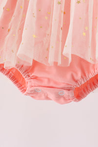 Gingerbread sequin tulle bubble