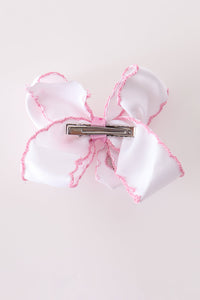 Turkey embroidery crochet edge hair bow
