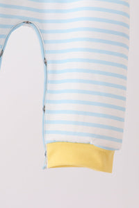 Excavator Applique Stripe Romper