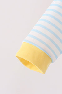 Excavator Applique Stripe Romper