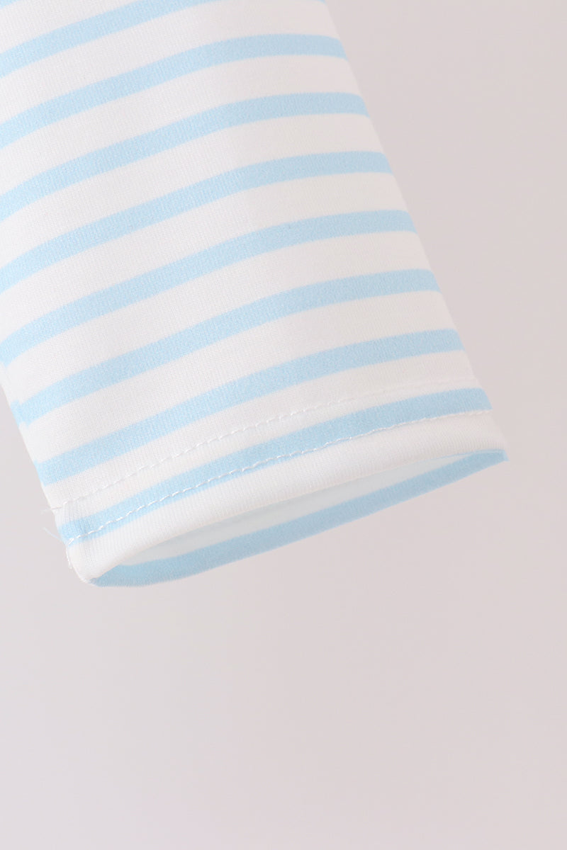 Excavator Applique Stripe Top