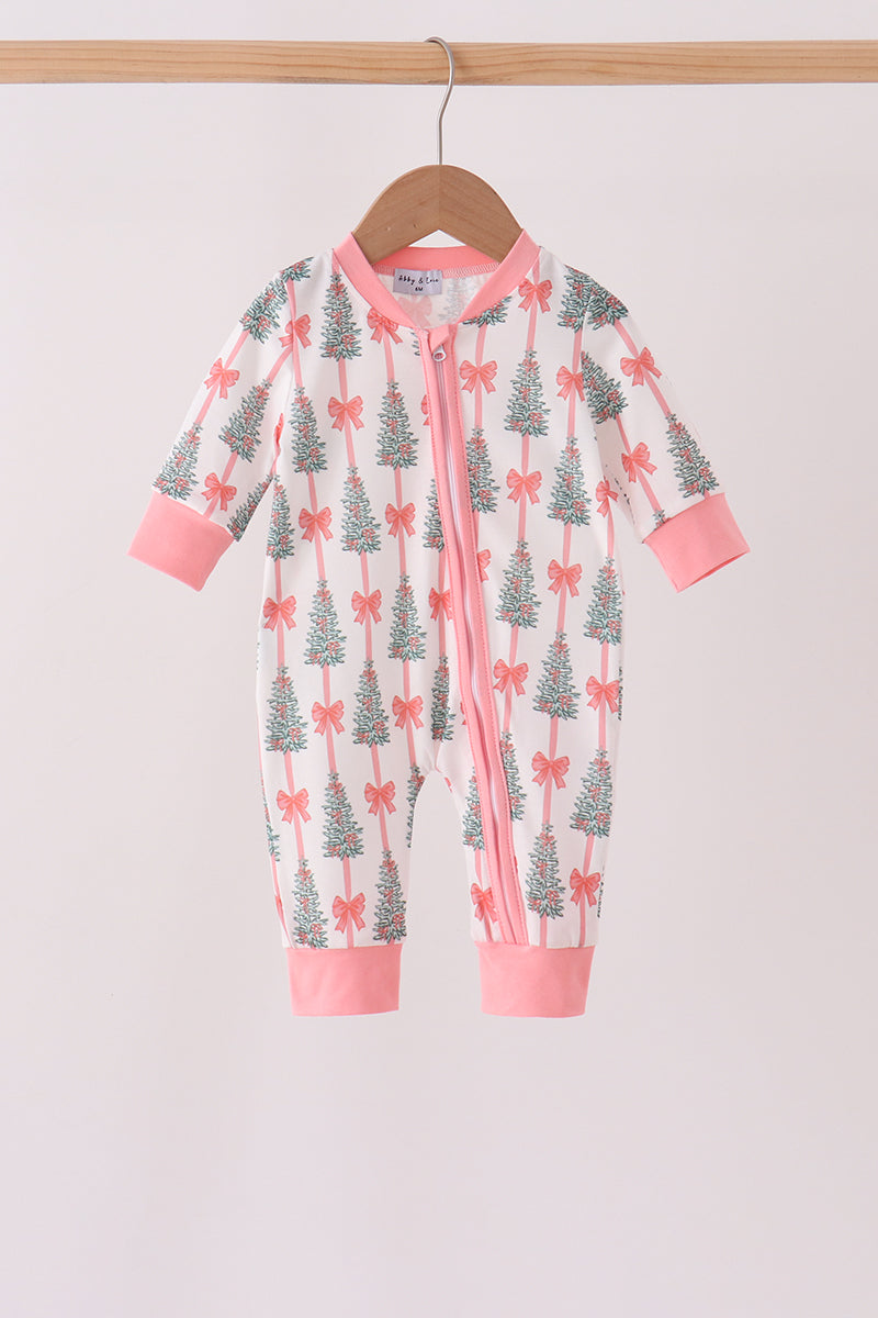 Christmas Tree Bow Romper