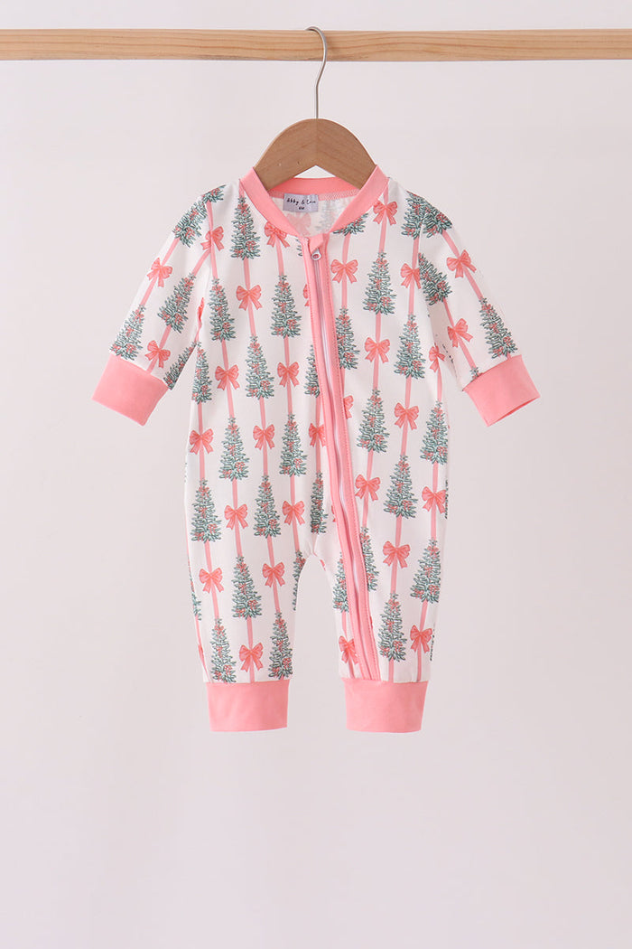 Christmas Tree Bow Romper