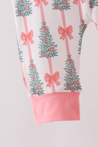 Christmas Tree Bow Romper