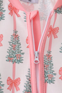 Christmas Tree Bow Romper